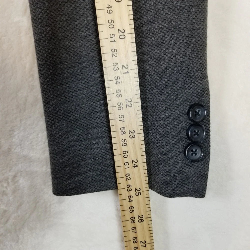 J.Crew Thompson‎ Blazer Mens Small Charcoal Gray Textured Knit Sport Coat Jacket